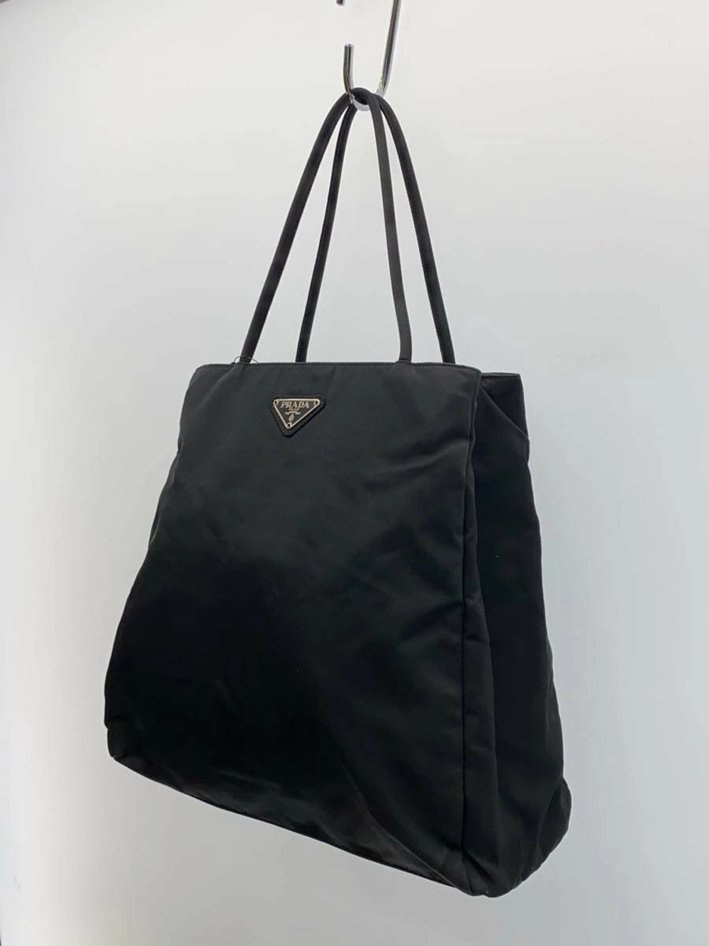 Prada Black bag Tessuto enameled iconic shoulder Black